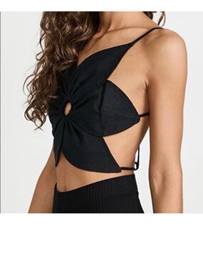 Cult Gaia Rachel Top in Black New with Tags